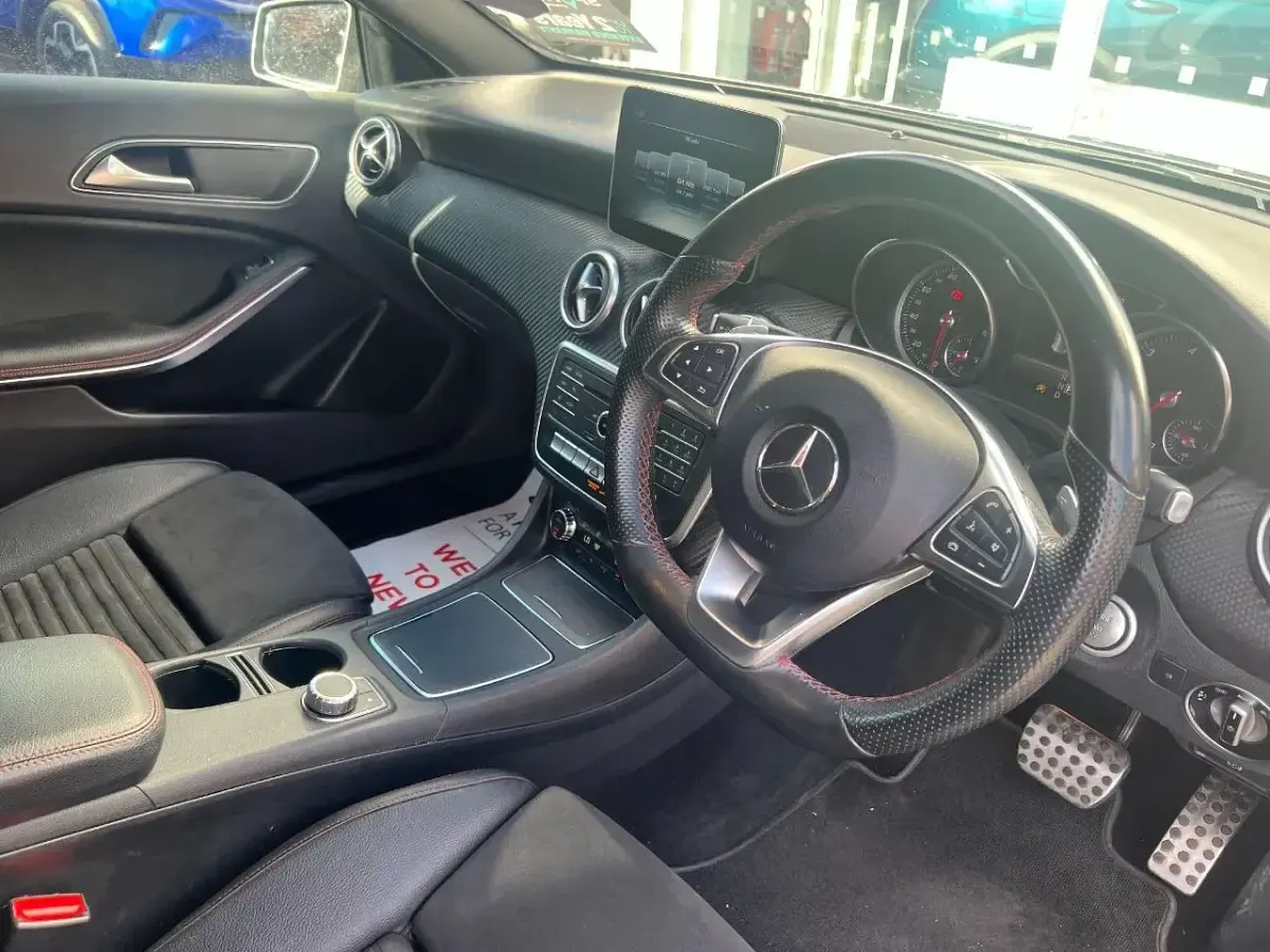 Used Mercedes A200 AMG line 136 HP (100 kW) 2018 Grey Hatchback