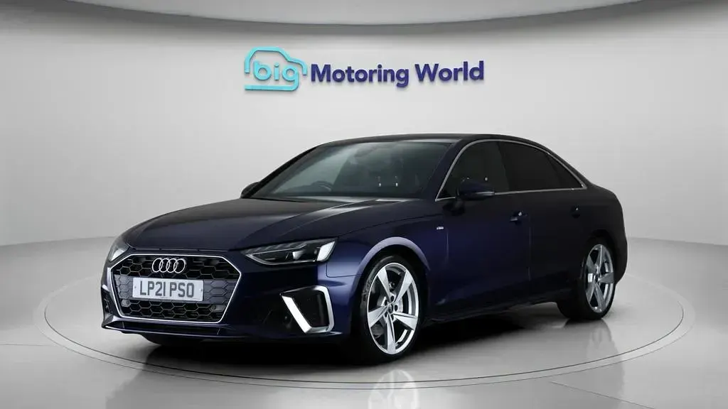Used Audi A4 S-Line 204 HP (150 kW) 2021 Blue Sedan