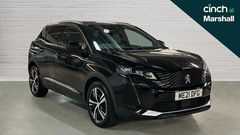 Black Used 2021 Peugeot 3008 GT | £15,931 (Fair price) - Image 1/4