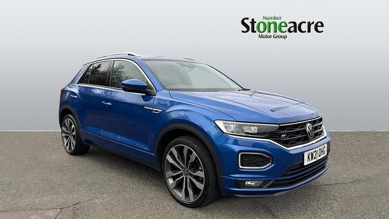 Used VW T-Roc R-line 150 HP (110 kW) 2021 Blue SUV