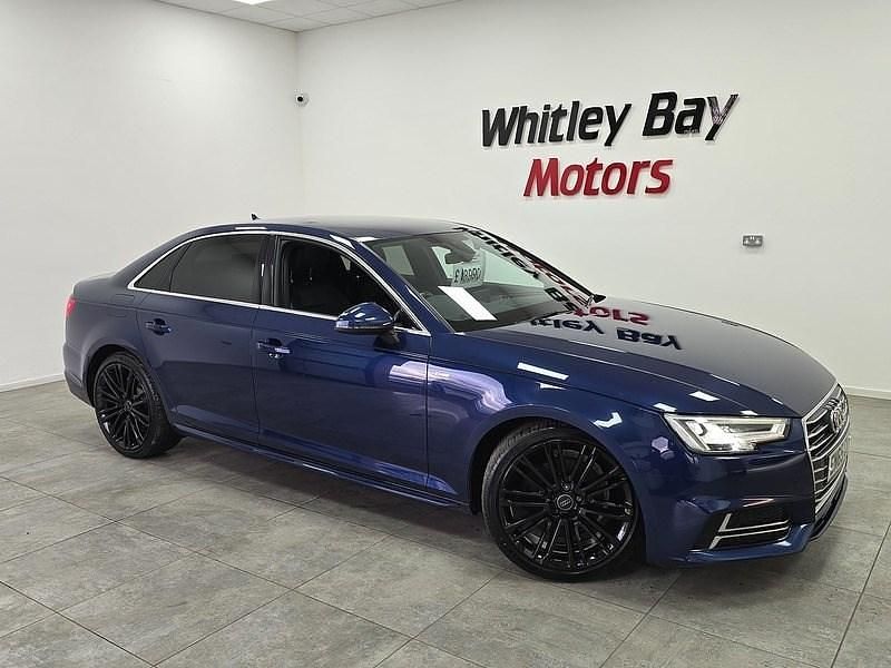 Blue Used 2015 Audi A4 S-Line Sedan | £8,990 (A bit pricey) - Image 1/4