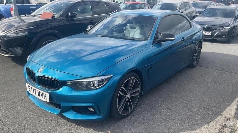 Used BMW 420 M Sport 184 HP (135 kW) 2017 Blue Cabriolet