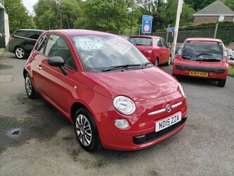 Red Used 2015 Fiat 500 Pop Hatchback | £3,995 (Good price) - Image 1/4