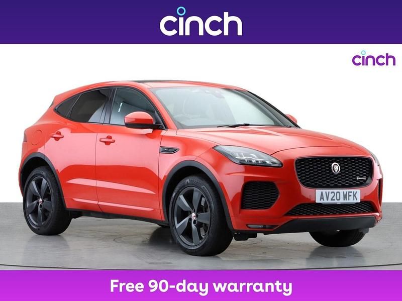 Red Used 2020 Jaguar E-Pace Chequered Flag SUV | £19,449 (Fair price) - Image 1/3
