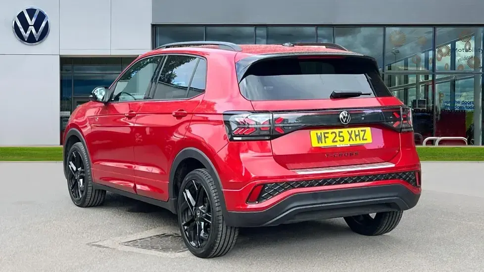 Used VW T-Cross Black Edition 150 HP (110 kW) 2025 Kings red premium metallic SUV