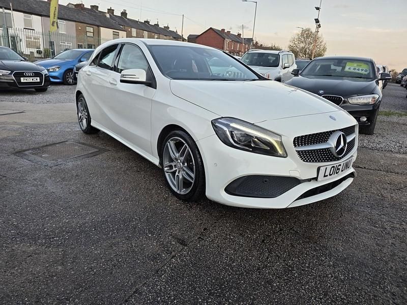 Used Mercedes A220 AMG line 2016 White Hatchback