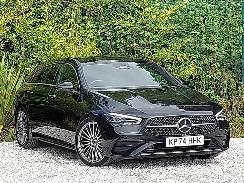 Black Used 2024 Mercedes CLA200 AMG Line Premium Estate | £29,298 (Expensive) - Image 1/4