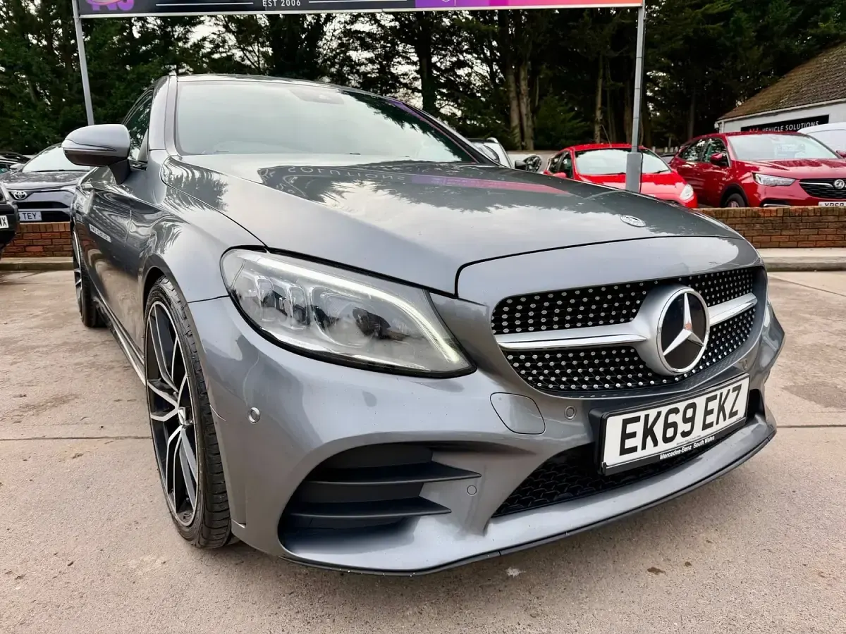 Used Mercedes C300 AMG Line Premium 245 HP (180 kW) 2019 Grey Coupe