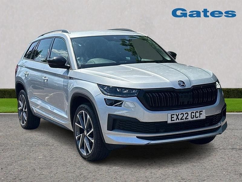 Silver Used 2022 Skoda Kodiaq SportLine SUV | £27,499 (Fair price) - Image 1/4