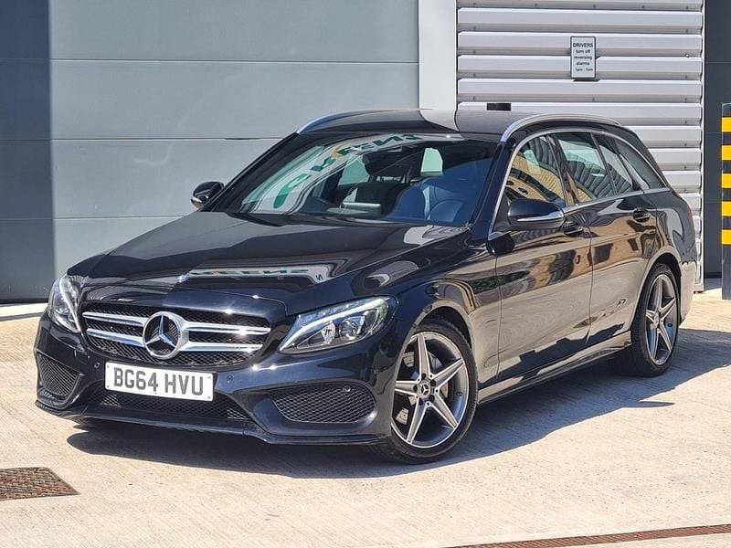 Black Used 2014 Mercedes C220 AMG line Estate | £8,295 (A bit pricey) - Image 1/4