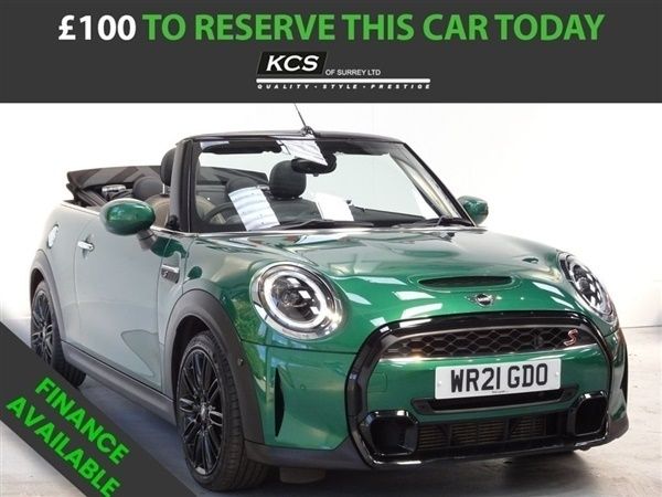 Green Used 2021 Mini Cooper S Cabriolet Exclusive Cabriolet | £21,450 (Fair price) - Image 1/1