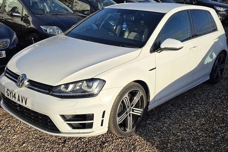 Used VW Golf VII R 2014 White Hatchback