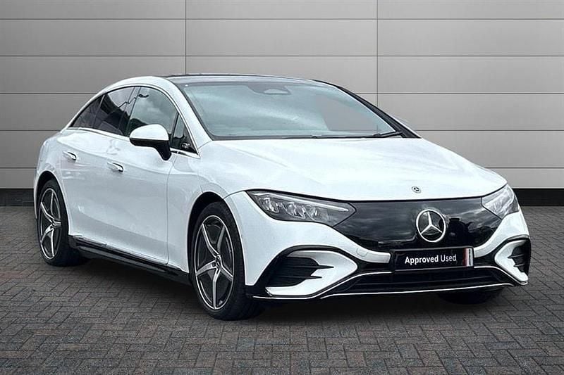 Used Mercedes EQE300 AMG Line Premium 180 kW (245 HP) 2024 Opalite white metallic Sedan