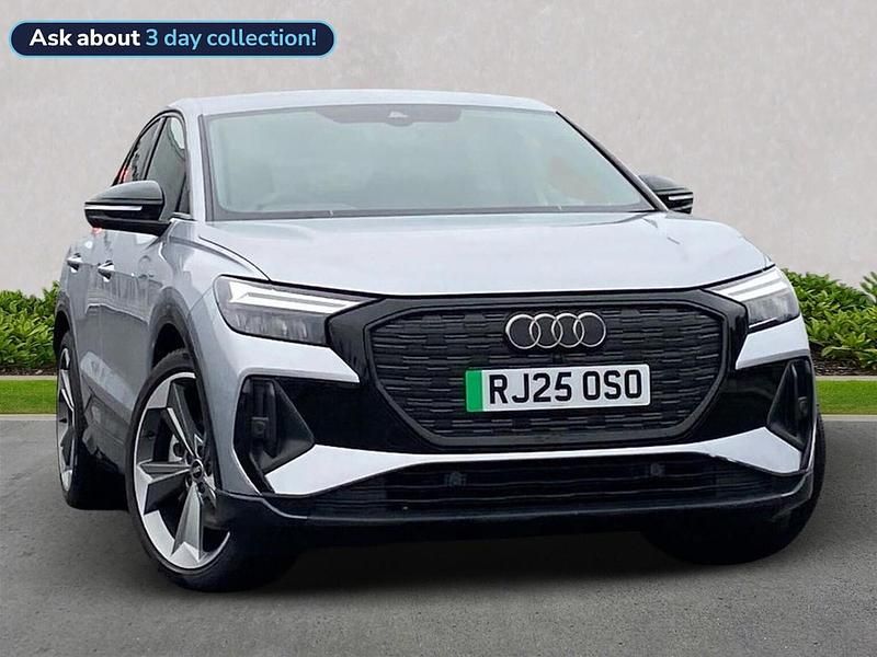 Silver New 2025 Audi Q4 e-tron Black Edition SUV | £40,566 - Image 1/4