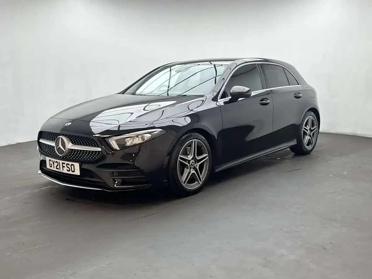 Used Mercedes A220 AMG line 190 HP (139 kW) 2021 Black Hatchback