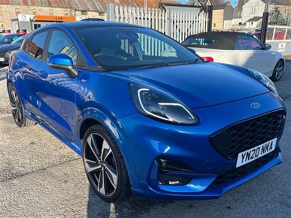 Desert island blue metallic Used 2020 Ford Puma Gen-E ST-Line X SUV | £15,000 (A bit pricey) - Image 1/1
