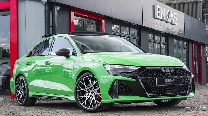 Green New 2025 Audi RS3 Advanced Sedan | £71,995 - Image 1/4
