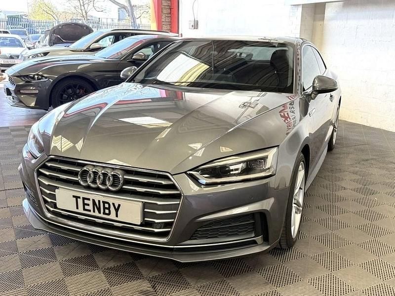 Used Audi A5 S-Line 190 HP (139 kW) 2018 Grey Coupe