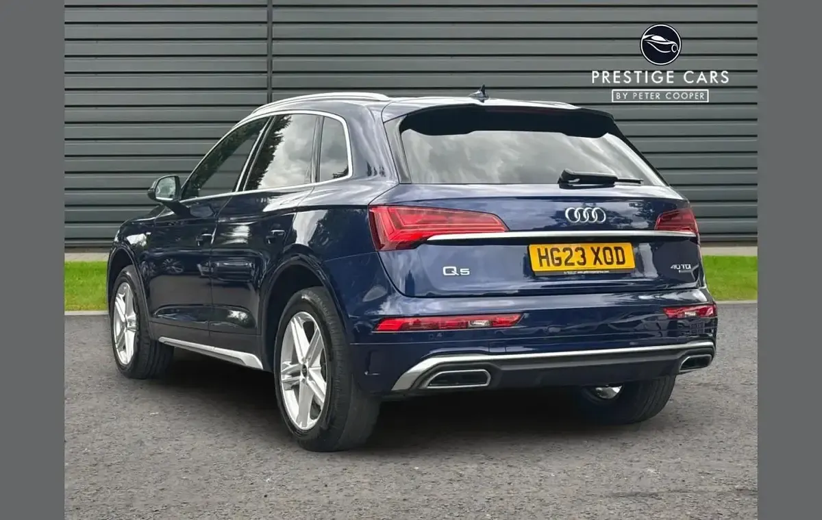 Begagnad Audi Q5 S-Line 204 HK (150 kW) 2023 Blå SUV