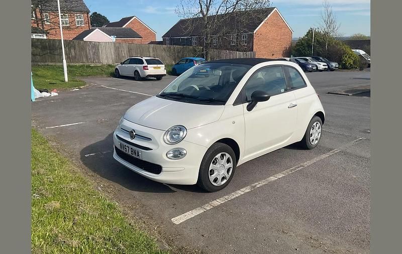 Used Fiat 500C Pop 69 HP (50 kW) 2018 White Cabriolet
