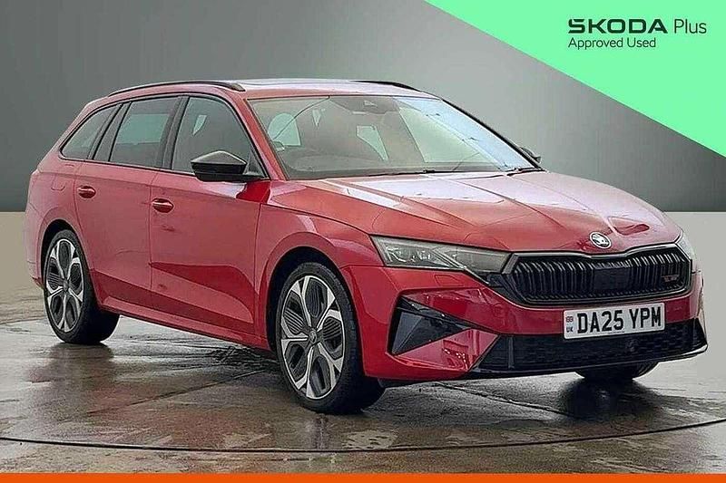 Velvet red metallic Used 2025 Skoda Octavia vRS Estate | £34,500 - Image 1/4