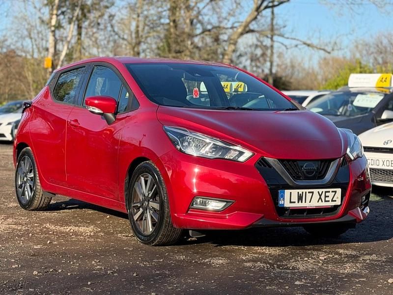 Used Nissan Micra Acenta 90 HP (66 kW) 2017 Red Hatchback
