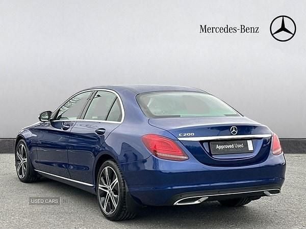Used Mercedes C200 2020 Blue Sedan