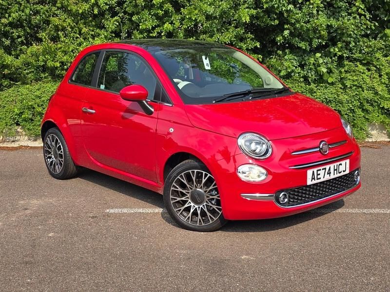 Red New 2024 Fiat 500 Hatchback | £16,998 (Expensive) - Image 1/4