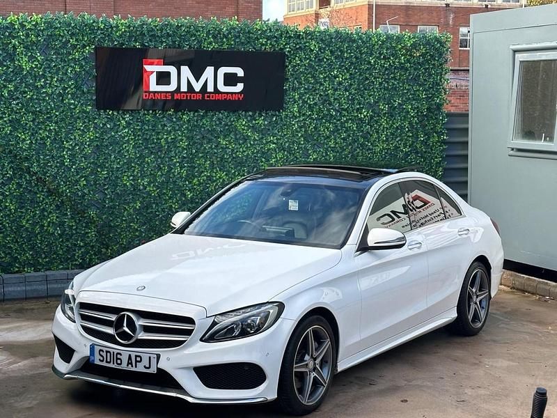 White Used 2016 Mercedes C200 AMG Line Premium Sedan | £10,995 (Fair price) - Image 1/4