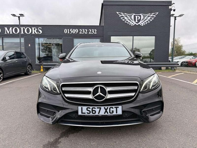 Used Mercedes E220 AMG line 194 HP (142 kW) 2017 Black Estate