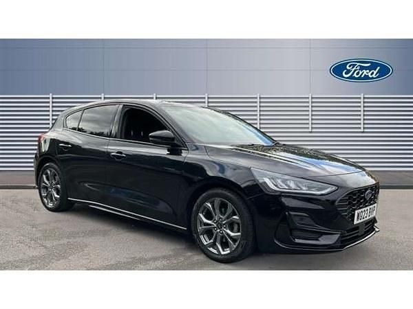 Black Used 2023 Ford Focus ST-Line Hatchback | £14,684 (Fair price) - Image 1/4