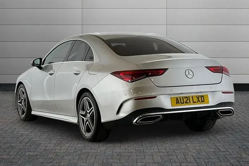 Used Mercedes CLA200 AMG line 161 HP (118 kW) 2021 Silver Coupe