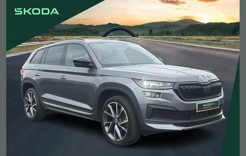 Grey Used 2022 Skoda Kodiaq SportLine SUV | £30,965 (Fair price) - Image 1/4