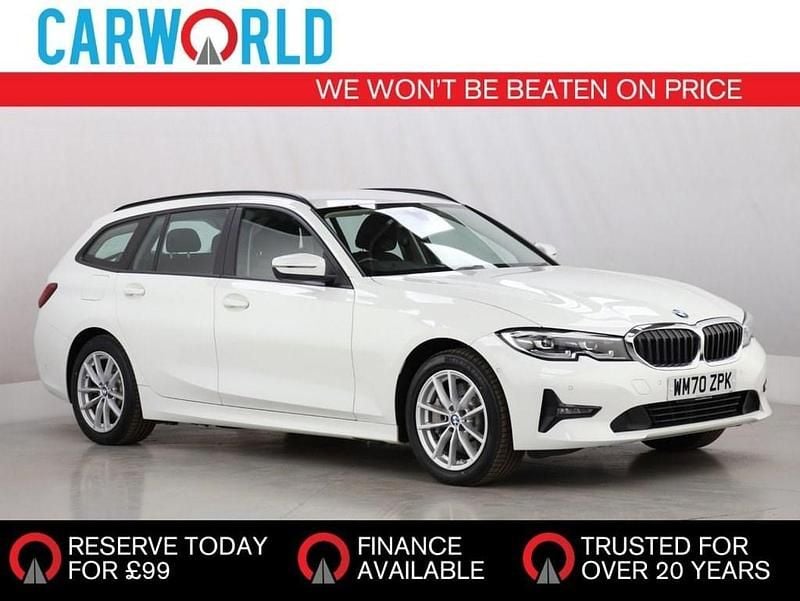 White Used 2021 BMW 330e Comfort Edition Estate | £17,695 (Super price) - Image 1/3