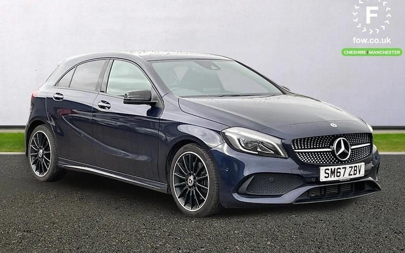 Used Mercedes A220 AMG Line Premium Plus 177 HP (130 kW) 2017 Blue Hatchback