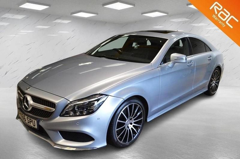 Silver Used 2016 Mercedes CLS220 AMG line Coupe | £13,990 (Fair price) - Image 1/3