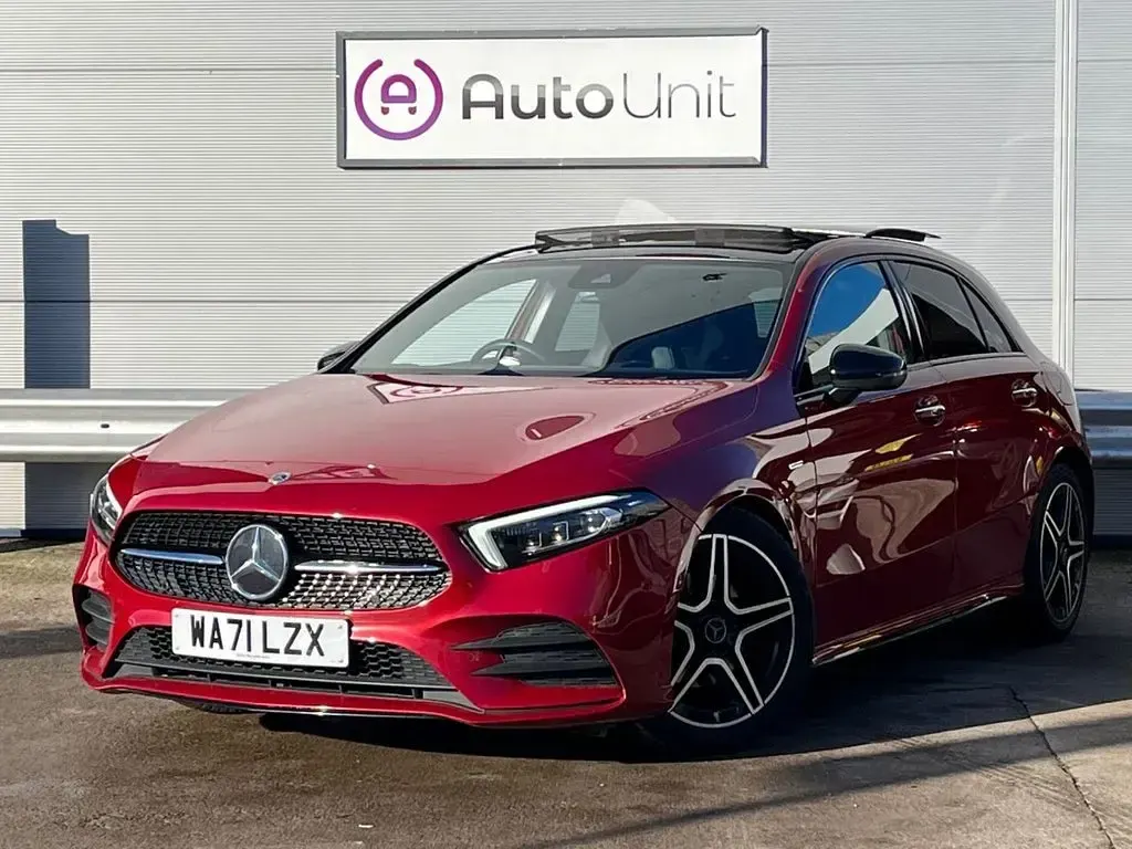 Used Mercedes A200 AMG line 163 HP (119 kW) 2021 Red Hatchback