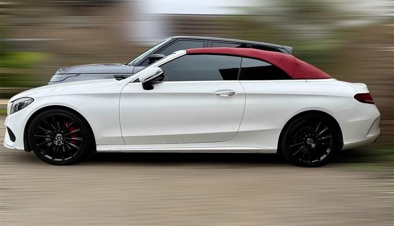 Used Mercedes C250 AMG line 2017 White Cabriolet