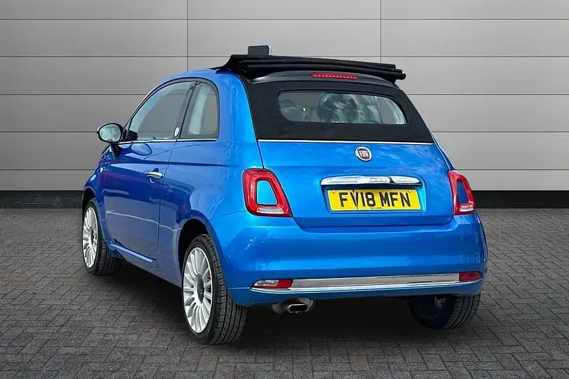 Used Fiat 500C Mirror 69 HP (50 kW) 2018 Blue Cabriolet