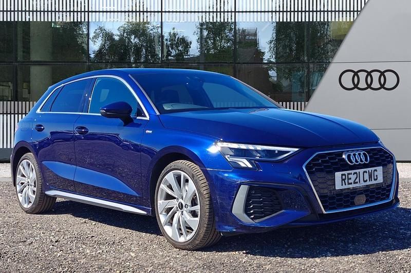 Used Audi A3 Sportback e-tron S-Line 2021 Blue Hatchback