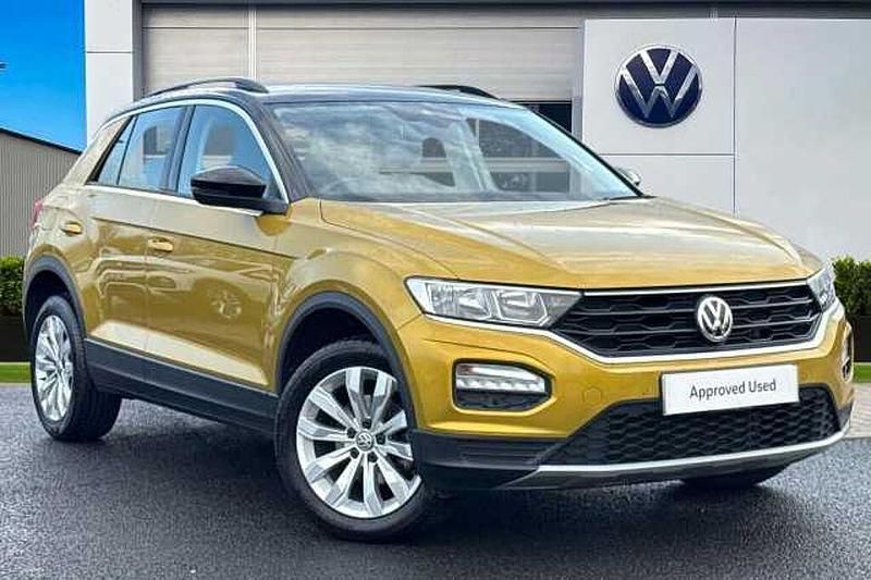 Yellow Used 2019 VW T-Roc SE SUV | £13,590 (Fair price) - Image 1/4