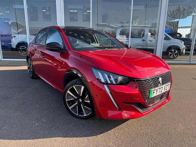 Used Peugeot e-208 Premium 100 kW (136 HP) 2022 Red Hatchback
