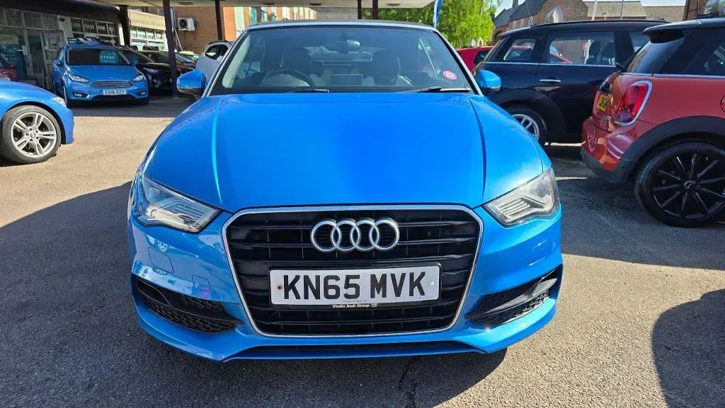 Used Audi A3 Cabriolet S-Line 150 HP (110 kW) 2015 Blue Cabriolet