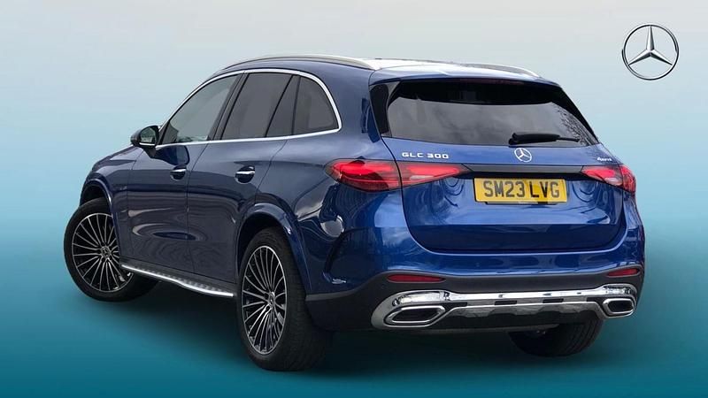 Used Mercedes GLC300 AMG 258 HP (189 kW) 2023 Metallic paint spectral blue Estate