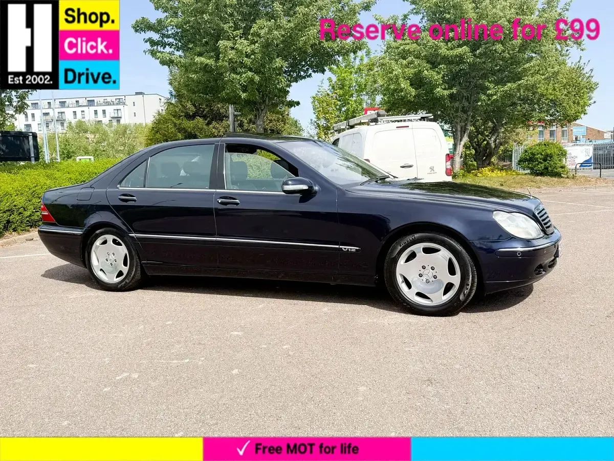 Used Mercedes S600L 2002 Blue Sedan