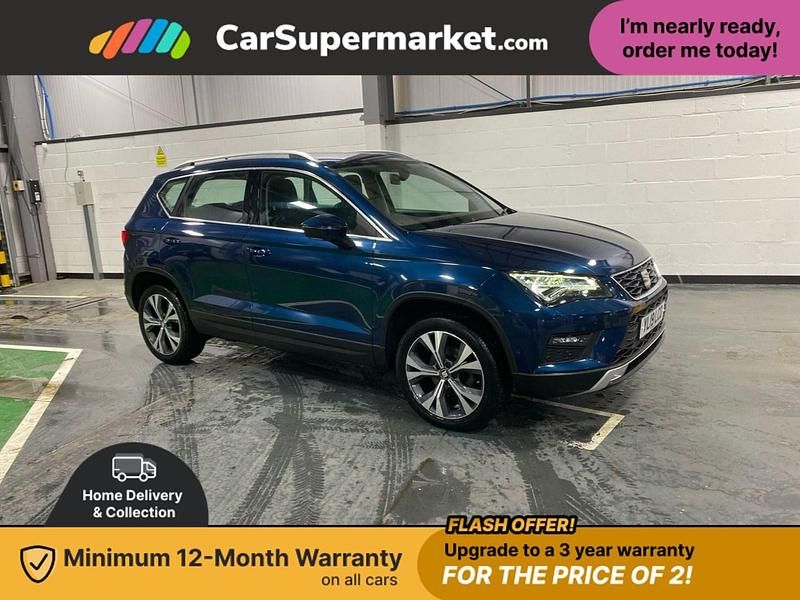 Blue Used 2019 Seat Ateca SE Technology SUV | £13,197 (Fair price) - Image 1/3
