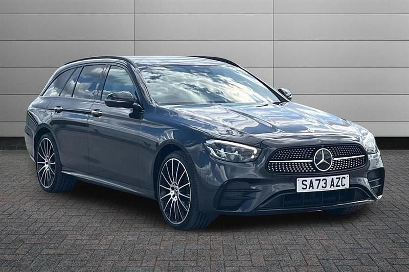 Graphite grey Used 2023 Mercedes E300 AMG line Estate | £46,585 (Expensive) - Image 1/4