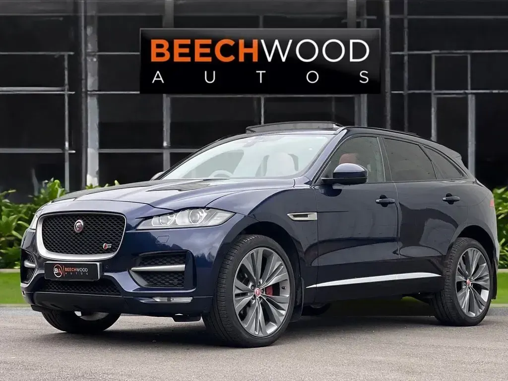 Used Jaguar F-Pace S 300 HP (220 kW) 2017 Blue SUV
