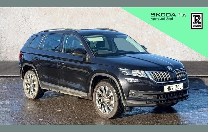 Black Used 2021 Skoda Kodiaq SE Drive SUV | £21,294 (Fair price) - Image 1/4
