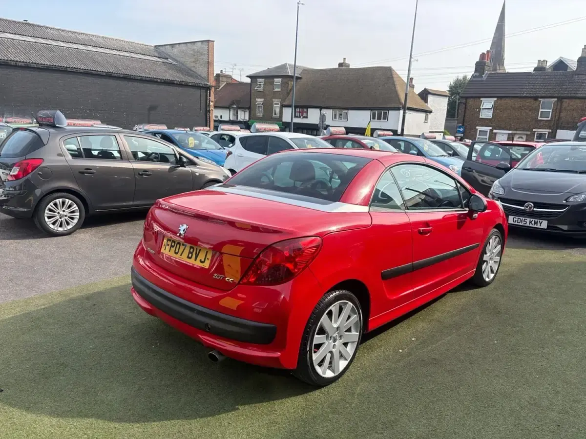 Used Peugeot 207 GTi 120 HP (88 kW) 2007 Red Cabriolet